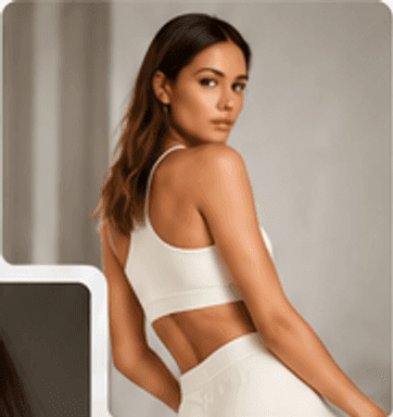 Commercial fitness model photo